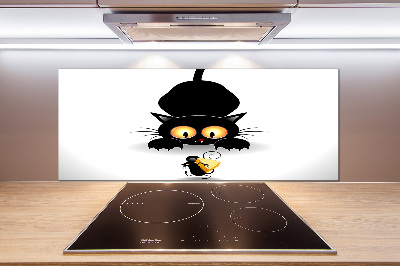 Keuken achterwand Kat en muis