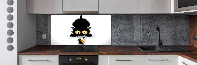 Keuken achterwand Kat en muis