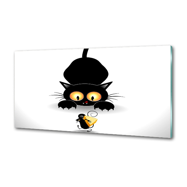 Keuken achterwand Kat en muis
