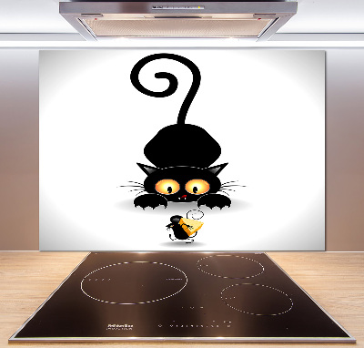 Keuken achterwand Kat en muis