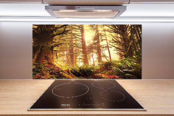 Keuken achterwand regenwoud