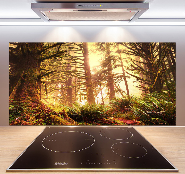 Keuken achterwand regenwoud