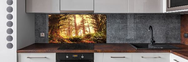 Keuken achterwand regenwoud