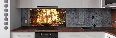 Keuken achterwand regenwoud