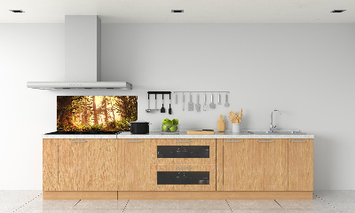 Keuken achterwand regenwoud