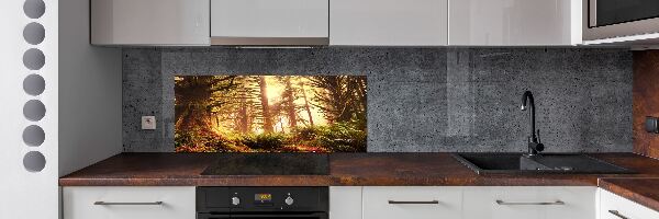 Keuken achterwand regenwoud
