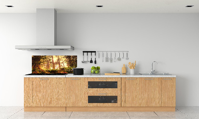 Keuken achterwand regenwoud
