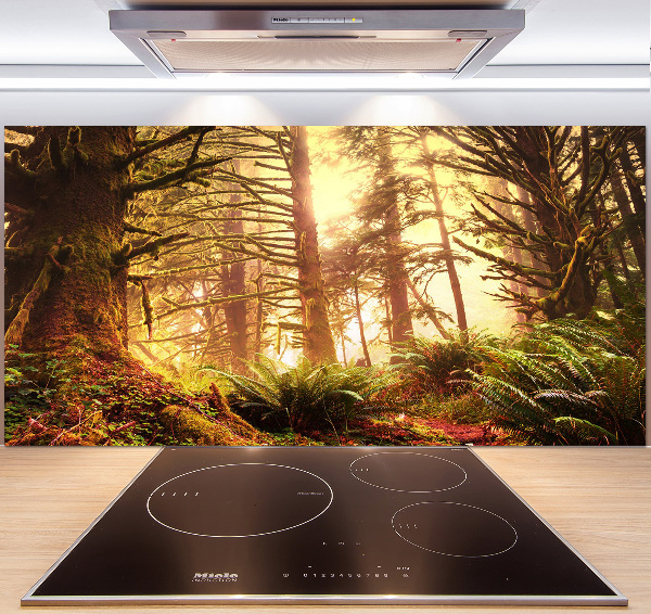Keuken achterwand regenwoud