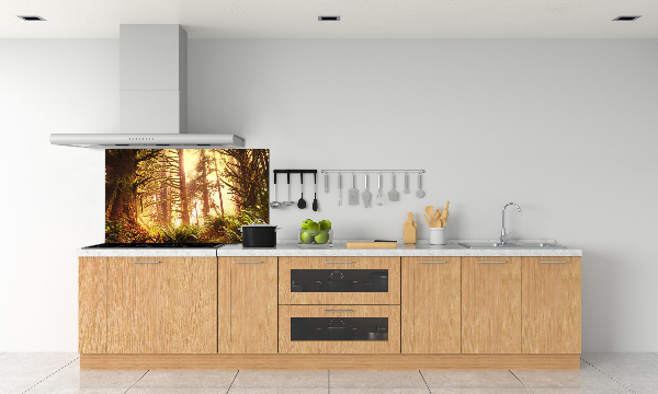Keuken achterwand regenwoud