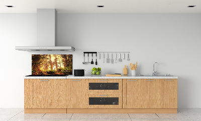 Keuken achterwand regenwoud