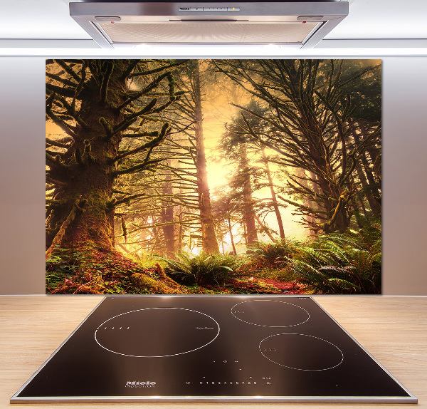 Keuken achterwand regenwoud