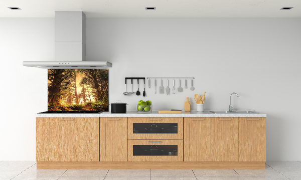 Keuken achterwand regenwoud