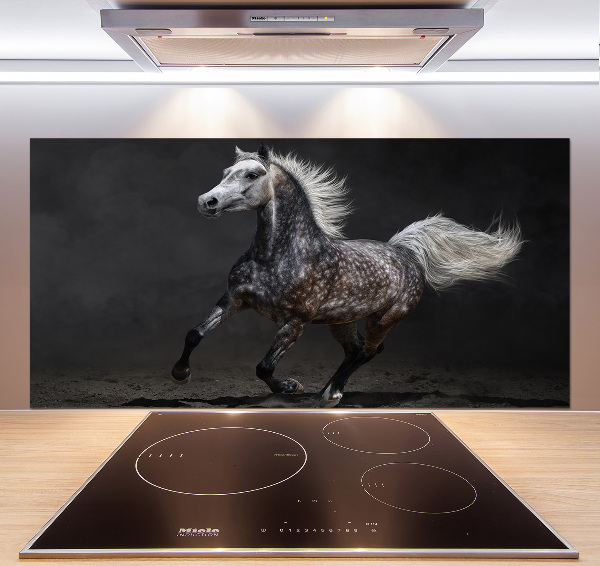 Achterwand keuken Grijze Arabische paard