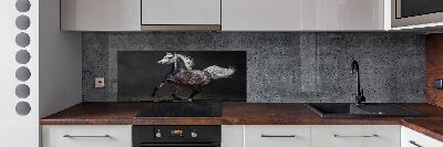 Achterwand keuken Grijze Arabische paard