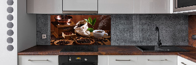 Spatplaat keuken Een kopje espresso