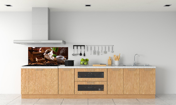 Spatplaat keuken Een kopje espresso