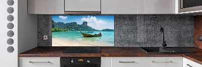 Keuken achterwand Boot
