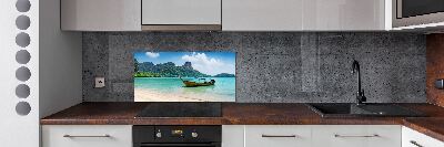 Keuken achterwand Boot