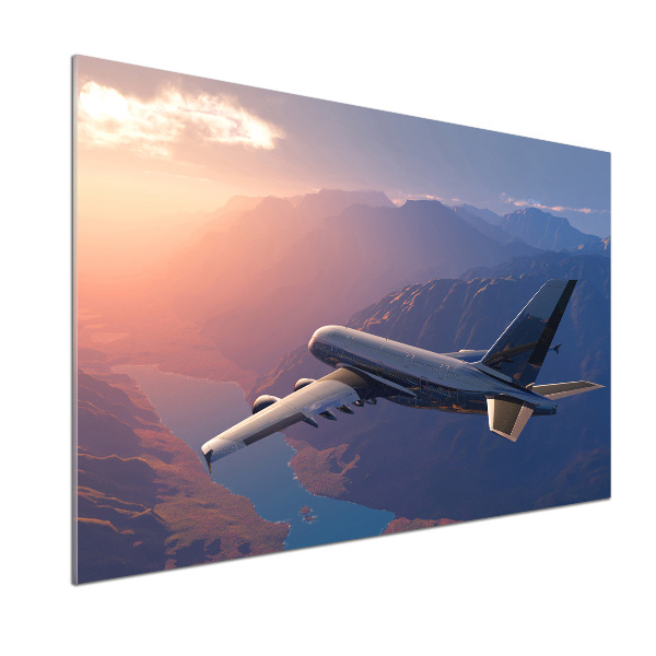 Panel szklany do kuchni Samolot