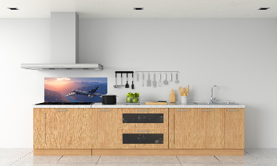 Panel szklany do kuchni Samolot