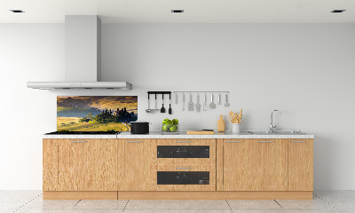 Glazen achterwand keuken Toscane, Italië