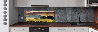 Glazen achterwand keuken Toscane, Italië