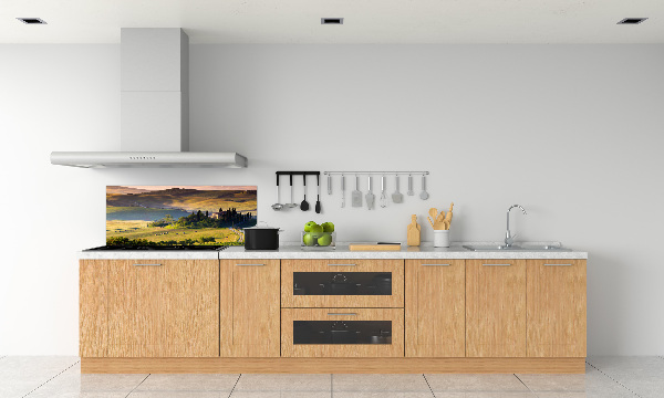 Glazen achterwand keuken Toscane, Italië