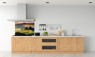Glazen achterwand keuken Toscane, Italië