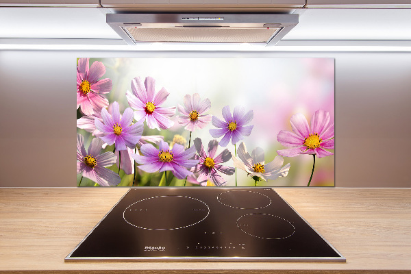 Achterwand keuken Bloemen in de weide
