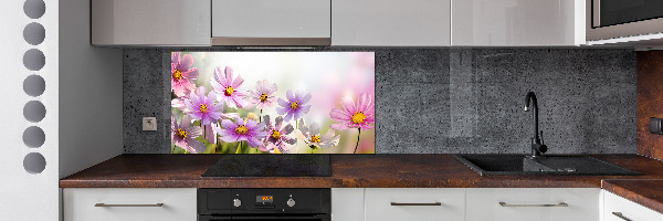 Achterwand keuken Bloemen in de weide