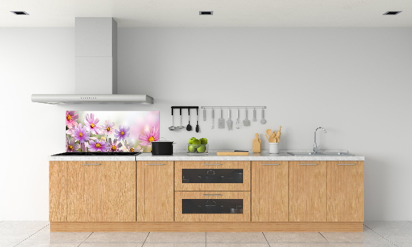 Achterwand keuken Bloemen in de weide
