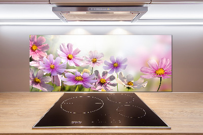 Achterwand keuken Bloemen in de weide