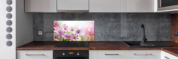 Achterwand keuken Bloemen in de weide
