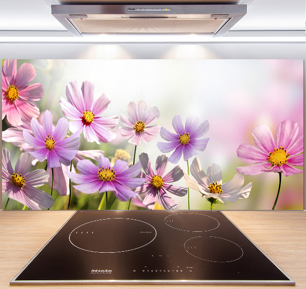 Achterwand keuken Bloemen in de weide