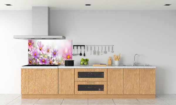 Achterwand keuken Bloemen in de weide