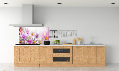 Achterwand keuken Bloemen in de weide