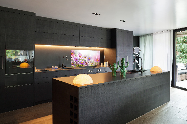 Achterwand keuken Bloemen in de weide