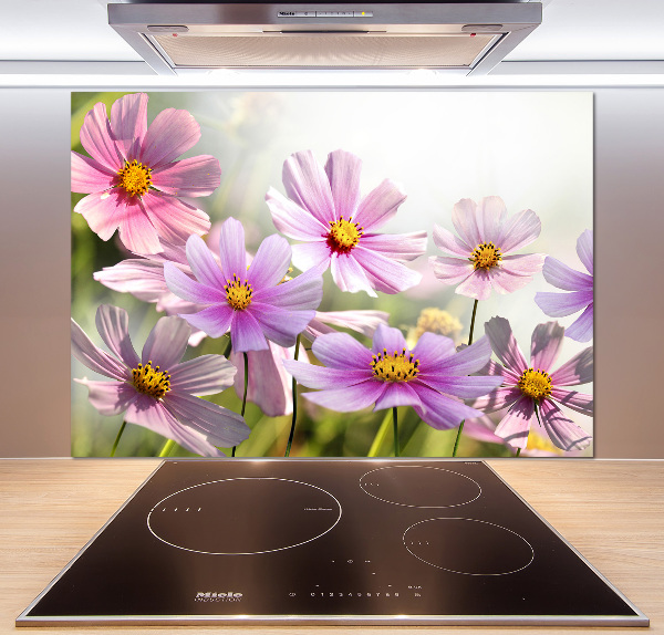Achterwand keuken Bloemen in de weide