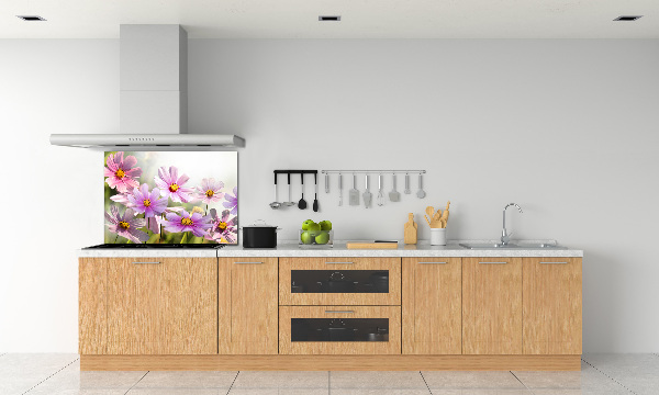 Achterwand keuken Bloemen in de weide