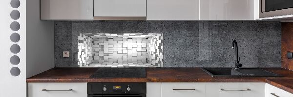 Spatplaat keuken Kubussen
