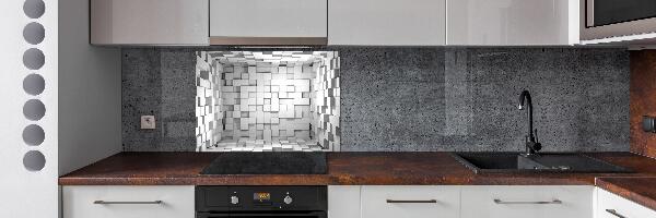 Spatplaat keuken Kubussen