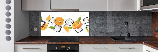 Achterwand keuken Sinaasappels met ijs