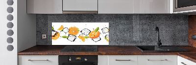 Achterwand keuken Sinaasappels met ijs