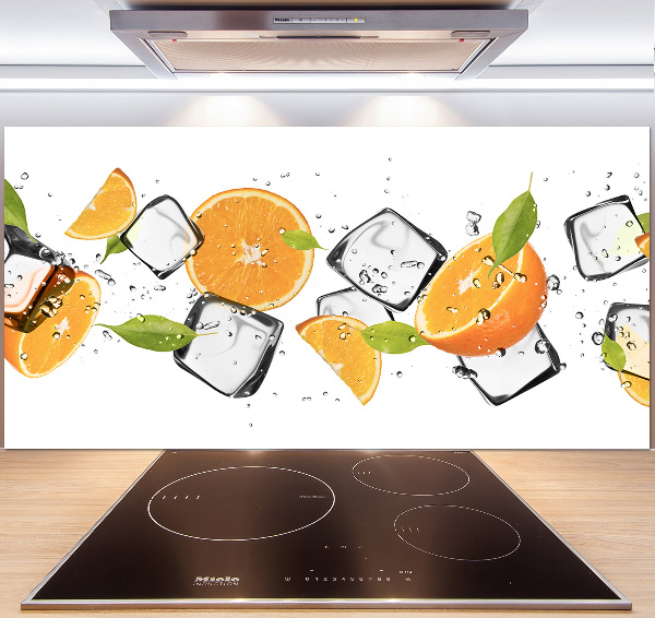 Achterwand keuken Sinaasappels met ijs