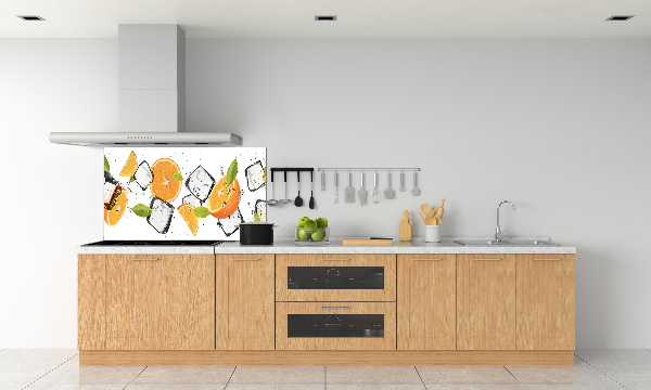 Achterwand keuken Sinaasappels met ijs