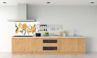 Achterwand keuken Sinaasappels met ijs