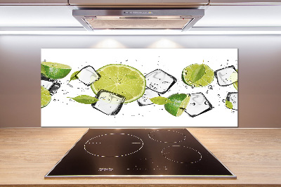 Spatscherm keuken Limoen met ijs