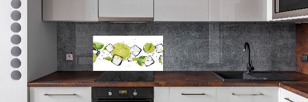 Spatscherm keuken Limoen met ijs