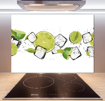 Spatscherm keuken Limoen met ijs