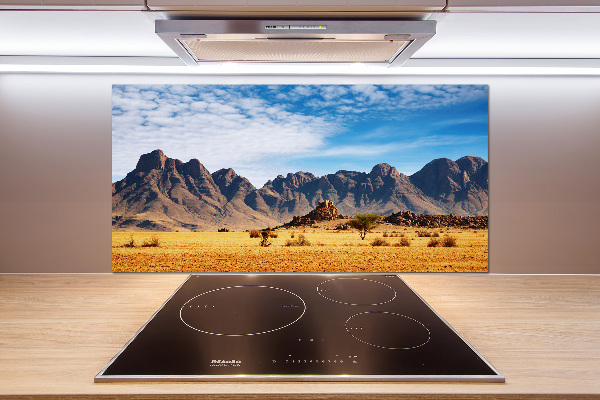 Achterwand keuken Rotsen in Namibië